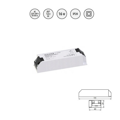 Zasilacz LED MASTER 16W Zasilacz LED MASTER 16W