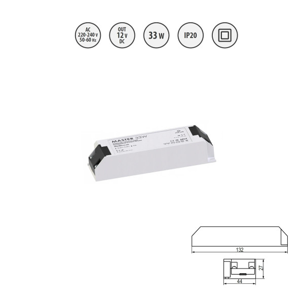 Zasilacz LED MASTER 33W