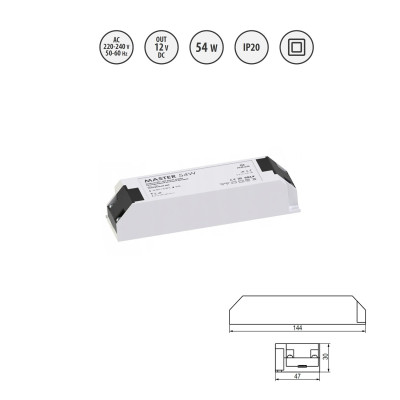 Zasilacz LED MASTER 54W Zasilacz LED MASTER 54W