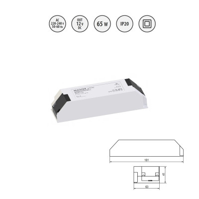 Zasilacz LED MASTER 65W Zasilacz LED MASTER 65W
