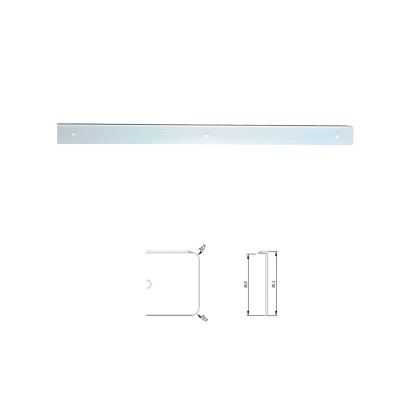 Listwa boczna blatu K38I E prawa (aluminium) Listwa boczna blatu K38I E prawa (aluminium)