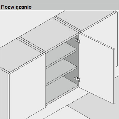 Zawias meblowy Clip Top Blum 71M2550 110st (drzwi nakładane) Zawias meblowy Clip Top Blum 71M2550 110st (drzwi nakładane)