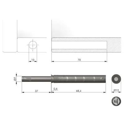 K PUSH gumka biały IT57008040AB