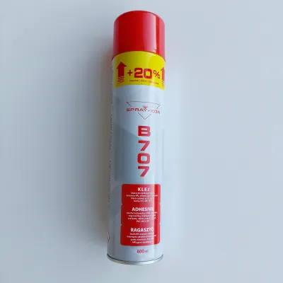 Klej kontaktowy B707 uniwersalny - spray 600ml
