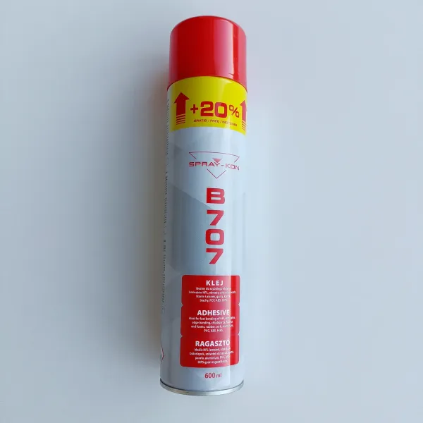 Klej kontaktowy B707 uniwersalny - spray 600ml