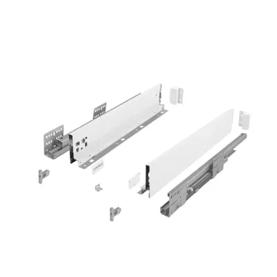 Szuflada Hafele Matrix S Slim niska biała H-84 L-450