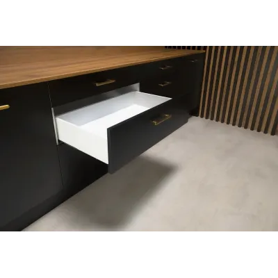 Szuflada Hafele  Matrix S Slim średnia biała H-135 L-450