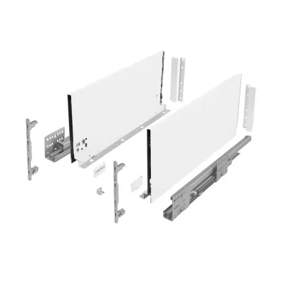 Szuflada Hafele  Matrix S Slim wysoka biała H-199 L-450
