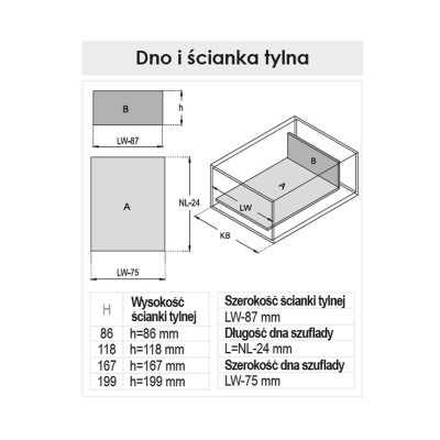 Ultra Box H167, L550 . Biały Rejs