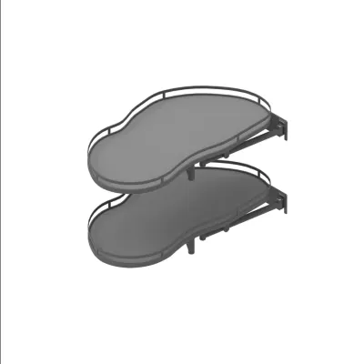 Kosz Corner nerka Optima Ergo Maxima 800 Prawa- grafit.  Rejs WE36.0002.43.ID4