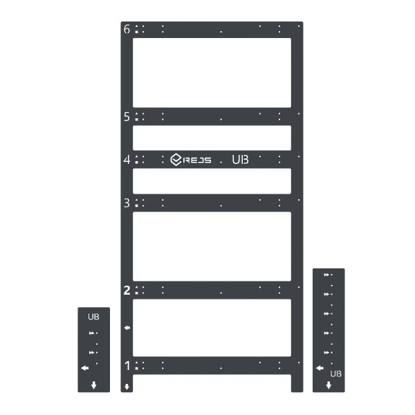 Szablon montażu szuflad i frontów Ultra Box, Comfort slide WH02.2951.01.924