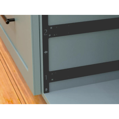 Szablon montażu szuflad i frontów Ultra Box, Comfort slide WH02.2951.01.924 Szablon montażu szuflad i frontów Ultra Box, Comfort slide WH02.2951.01.924