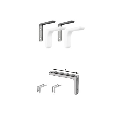 Wspornik półki z maskownicą KN-377 L-180 - Biały komplet Wspornik półki z maskownicą KN-377 L-180 - Biały komplet