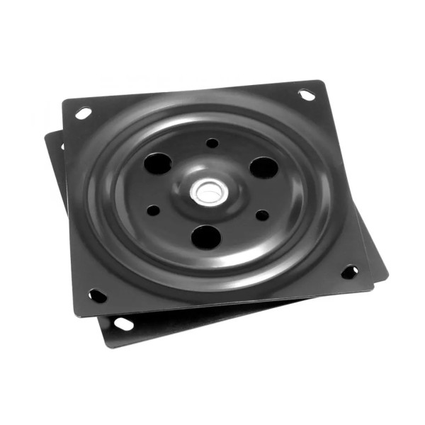 Obrotnica meblowa GTV pod TV, kwadratowa, czarny 150x150mm 50kg