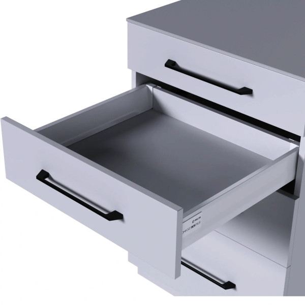 Szuflada Comfort Box Plus pod piekarnik H69mm L500mm kolor srebrny/szary.