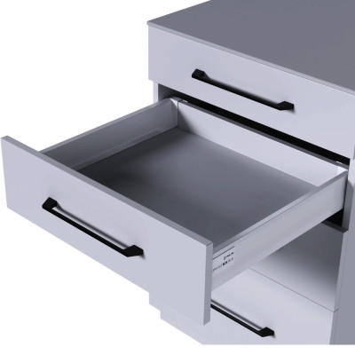 Szuflada Comfort Box Plus H84mm L450mm niska kolor srebrny/szary.