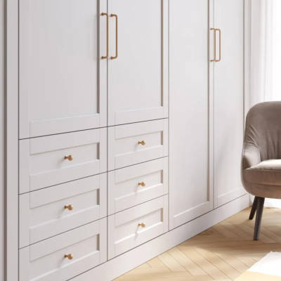 Uchwyt meblowy NORD C-160, L-174 złoto szczotkowane