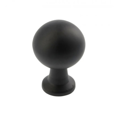 Gałka meblowa GTV NORD, ZnAl, kolor czarny mat