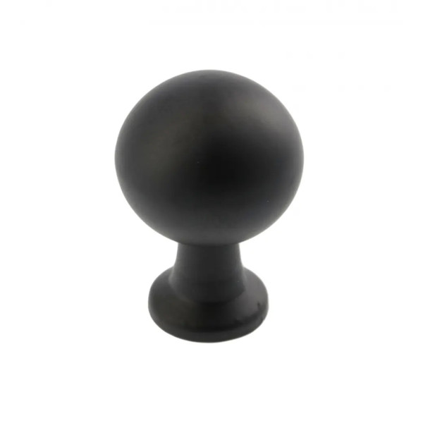 Gałka meblowa GTV NORD, ZnAl, kolor czarny mat
