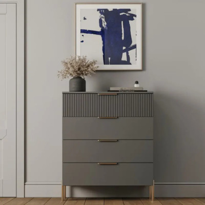 Uchwyt meblowy GTV HEXA C-256, L-266  jasne złoto szczotkowane