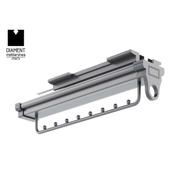 Wieszak wysuwany do szafy na ubrania Symphony WB-669B L-350 antracyt (P35)