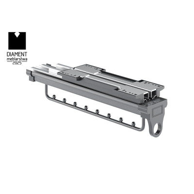 Wieszak wysuwany do szafy na ubrania Symphony WB-669B L-350 antracyt (P35)