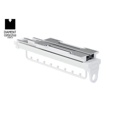 Wieszak wysuwany do szafy na ubrania Symphony WB-669B L-350 biały  (P1)