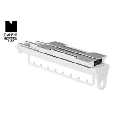 Wieszak wysuwany do szafy na ubrania Symphony WB-669B L-350 biały  (P1)