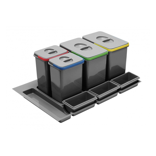 Pojemnik - kosz na odpady Multino 80 (2x15L+2x7L) H-300 GTV PB-91644100B5V-A