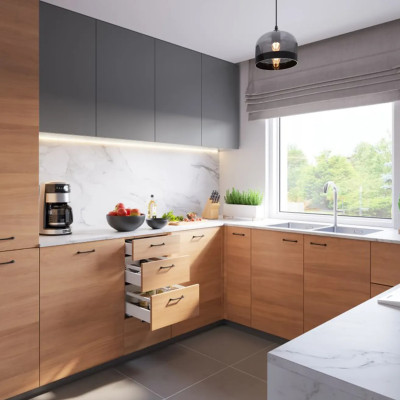 Szuflada GTV Modern Box Pro L-400 H-86 niska - biała