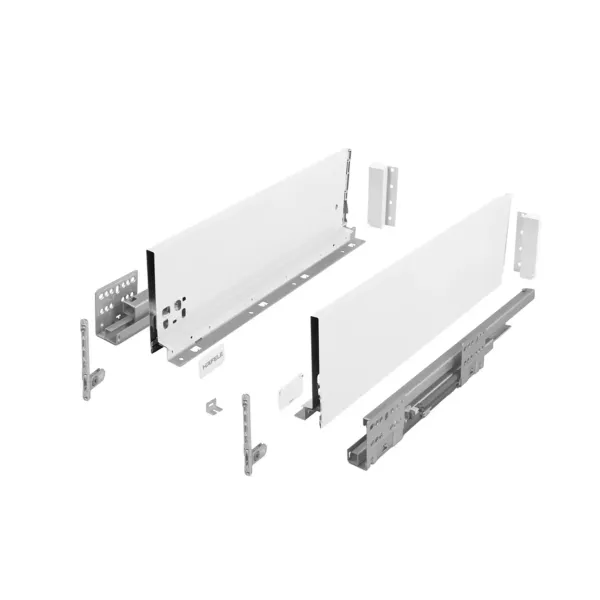 Szuflada Hafele  Matrix S Slim średnia biała H-135 L-350