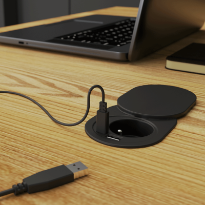 Gniazdo blatowe wpuszczane Elektrima Slider