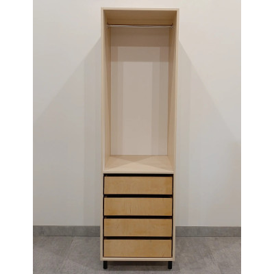 Szuflada ze sklejki brzozowej 600/H140/L502