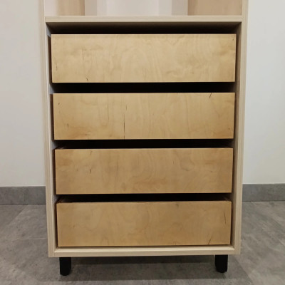 Szuflada ze sklejki brzozowej 600/H140/L502