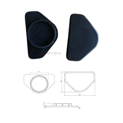 Zaślepka plastikowa do zamaskowania otworów Ø35mm w meblach Z2 kolor czarny - 2szt