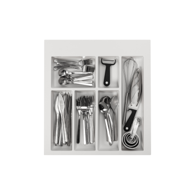 Wkład na sztućce GTV Axispace do szuflady 500 – biały