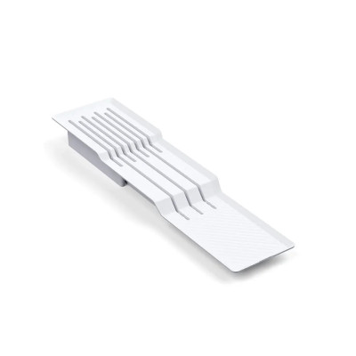 Organizer wkładka na noże do wkładu szufladowego Max na sztućce biały