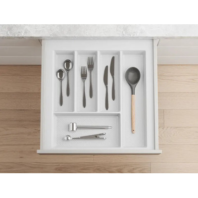 Wkład szufladowy MAX do szafki 50cm organizer na sztućce biały REJS