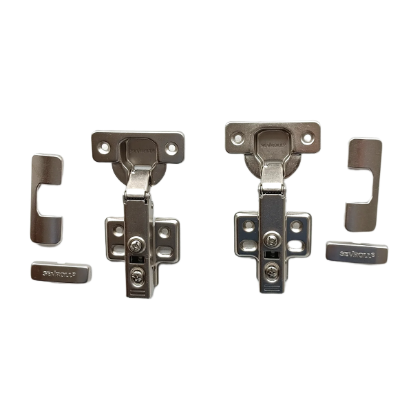 Zawias meblowy typu clip z cichym domykiem do drzwi nakładanych105st Sevroll 223032 (2szt)