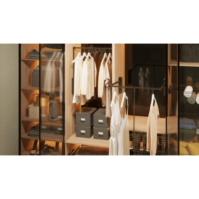 Wieszak opuszczany pantograf LIFTER PLUS czarny 520-670 TA01.0076.18.CJ0