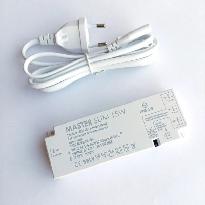 Zasilacz do taśm LED Master Slim 12V 15W plug&play