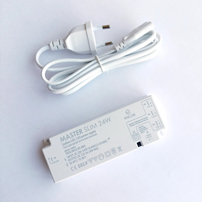 Zasilacz do taśm LED Master Slim 12V 24W plug&play