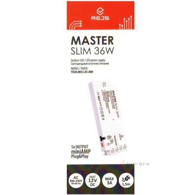 Zasilacz do taśm LED Master Slim 12V 36W plug&play