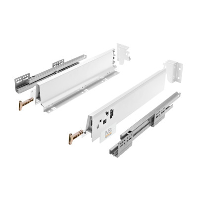Szuflada GTV MODERN BOX SQUARE, H 83 mm, L 450mm, cichy domyk, 40kg, biały