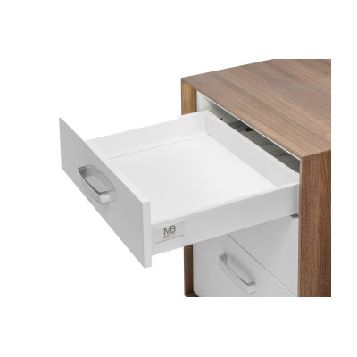 Szuflada GTV MODERN BOX SQUARE, H 83 mm, L 450mm, cichy domyk, 40kg, biały