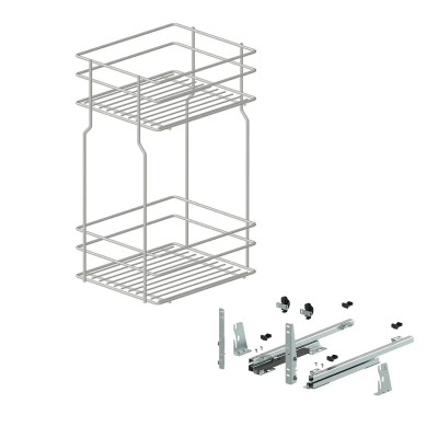 Kosz cargo 40cm 2p. 400 chrom z systemem jezdnym cichy domyk Variant Multi REJS