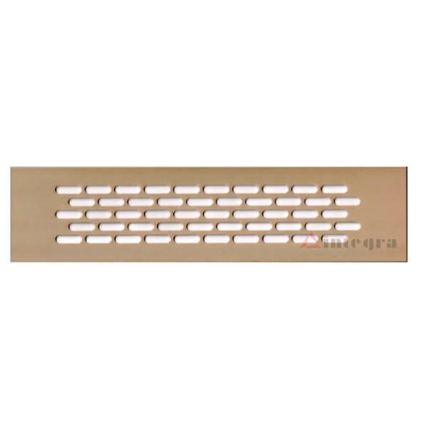 Kratka wentylacyjna 60x245mm kolor złoty mat