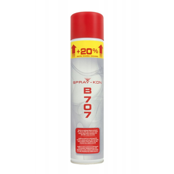 Klej kontaktowy B707 uniwersalny - spray 600ml