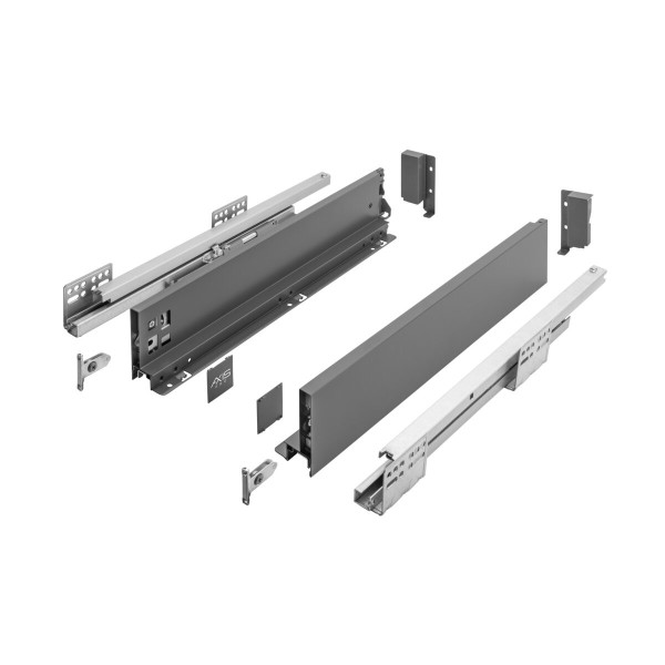 Szuflada GTV AXIS PRO H-84 L-500 niska antraxcyt PB-AXISPRO-KPL500A