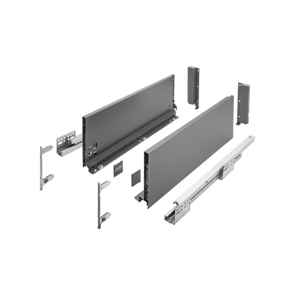 Szuflada GTV AXIS PRO H-167 L-400 wysoka antracyt PB-AXISPRO-KPL400C